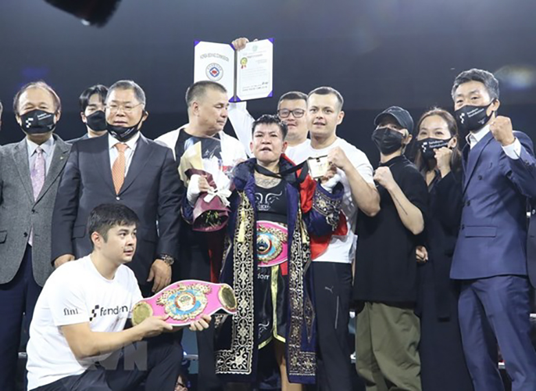 Nguyen Thi Thu Nhi reached the top 5 most powerful female punchers in the world in Miminum - Photo 2
