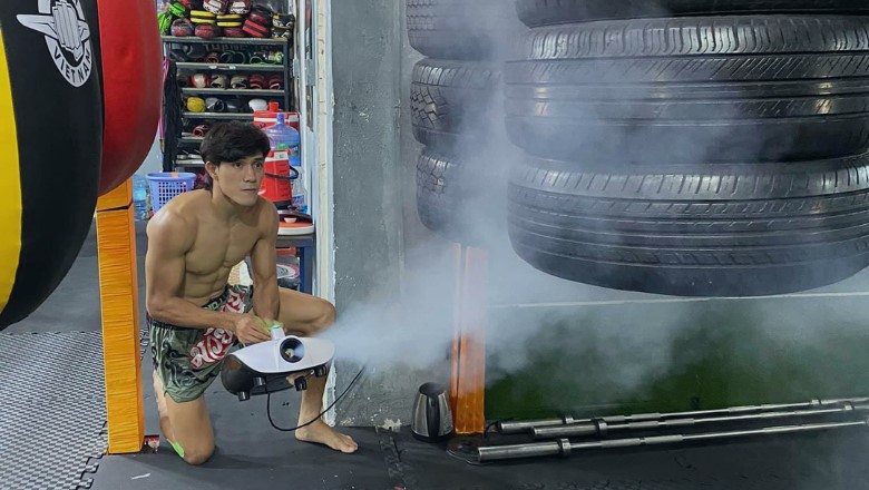 Nguyen Tran Duy Nhat quietly sprayed the gym - Photo 1