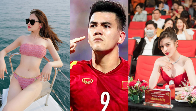 Runner -up Huyen My, actor Thuy Anh appoints striker Tien Linh in the match of Hong Quan, Thu Nhi - Photo 1
