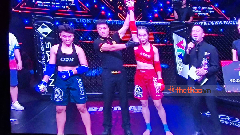 Thanh Binh won the Lion Championship, Ha Uyen Nhi with a submission after 2 minutes - Photo 1