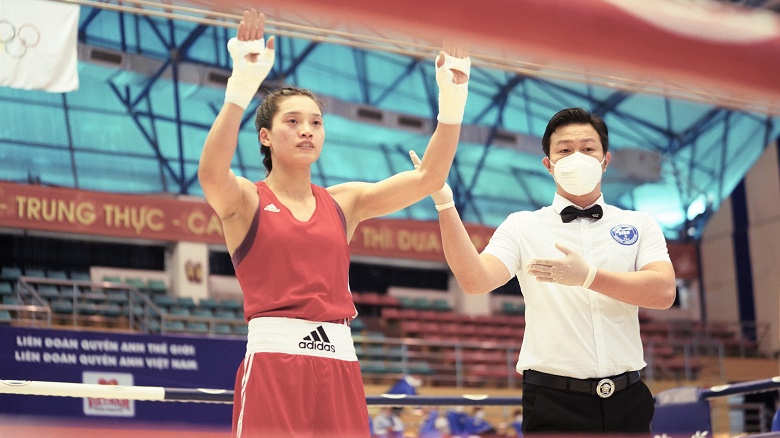 The 7th Nguyen Thi Tam took the throne at the National Boxing Championship - Photo 3