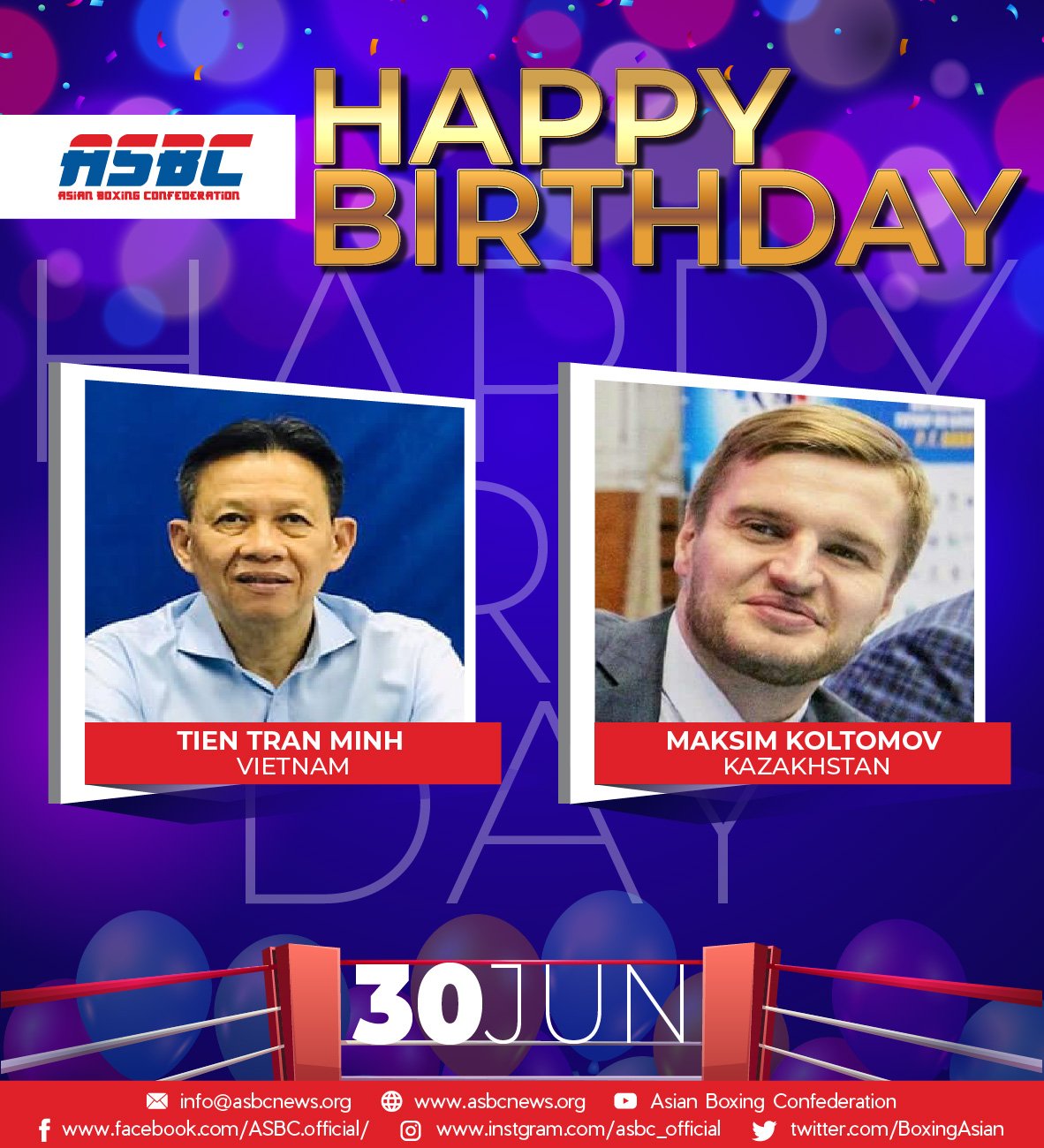 The Asian Boxing Federation sends happy birthday to VBF President - Photo 2