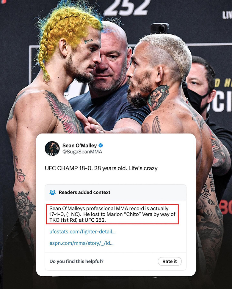 The defending champion UFC was bragged by Twitter in personal achievements - Photo 1
