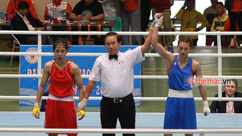 The opponent gave up when meeting Nguyen Thi Tam at the Boxing Team of strong national teams - Photo 1