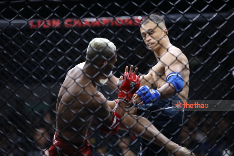 Tran Quang Loc kneels and knelt after winning the MMA Lion Championship - Photo 3