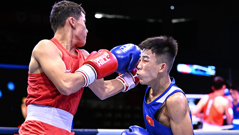 Tran Quang Loc loses backwards at the Asian boxing U22 because of the new score calculation - Photo 1