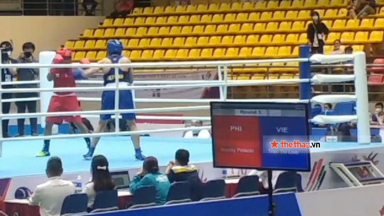 Tran Thi Linh defeated the Olympic runner -up at SEA Games 31 - Photo 1