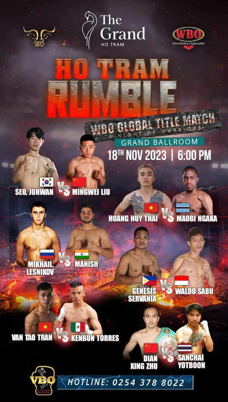 Tran Van Thao's name is wrongly printed on the Boxing event banner - Photo 1