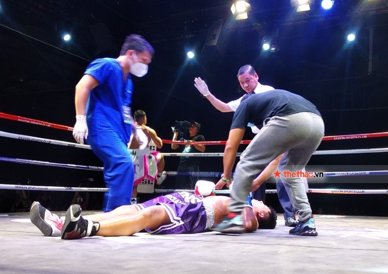 Trinh The Long Ha knocked up the Thai fighter - Photo 1