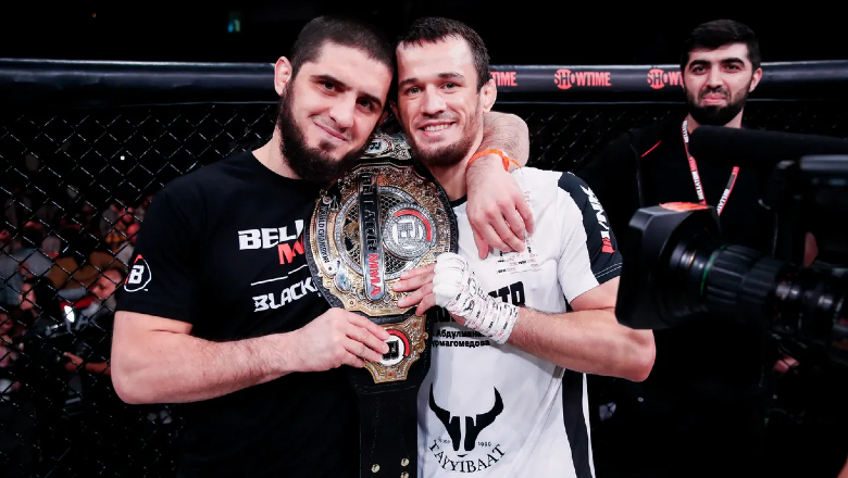 Usman Nurmagomedov won the first half, successfully defended the Bellator belt - Photo 1