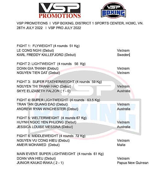 VSP organizes professional boxing events in July - Photo 2