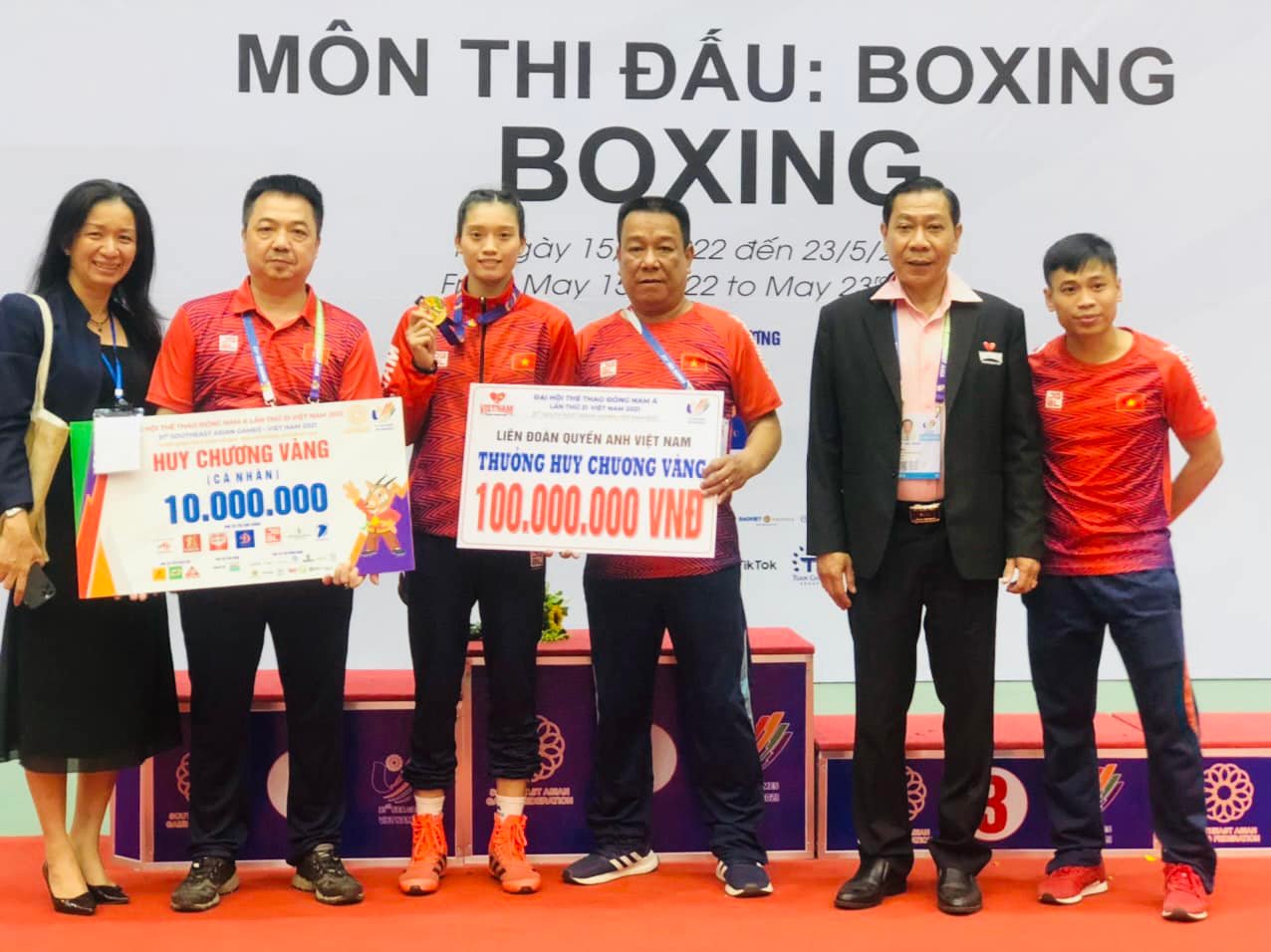 Vietnam Boxing Federation spent 460 million VND to reward athletes to win the SEA Games 31 - Photo 1