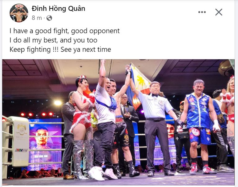 What did Dinh Hong Quan say after the victory of Arnel Baconaje? - Photo 2