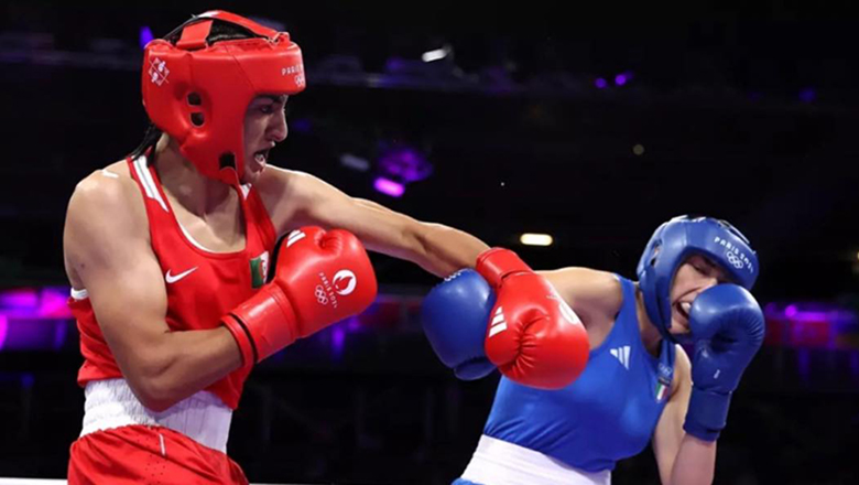 What did the Boxing female boxer give up in the Paris Olympic Games 2024 after the match? - Photo 1