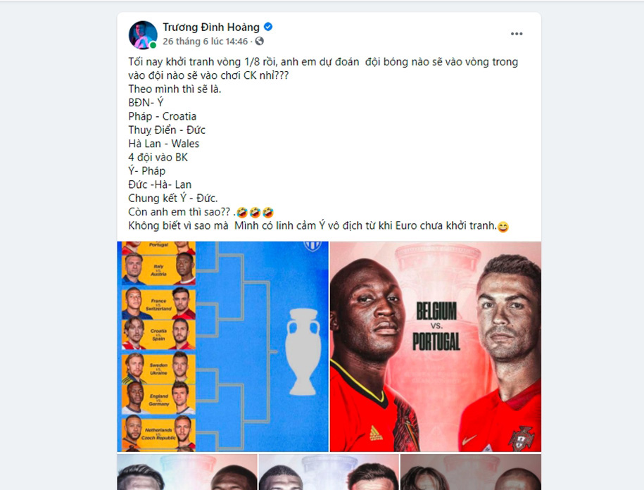 Truong Dinh Hoang - Prophet reversed Euro 2021 - Photo 2
