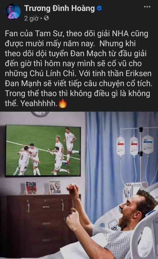 Truong Dinh Hoang became a fan to cheer for Danish lead soldiers - Photo 2