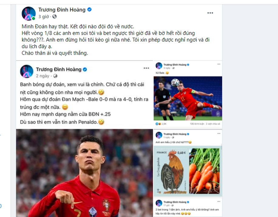 Truong Dinh Hoang - Prophet reversed Euro 2021 - Photo 1